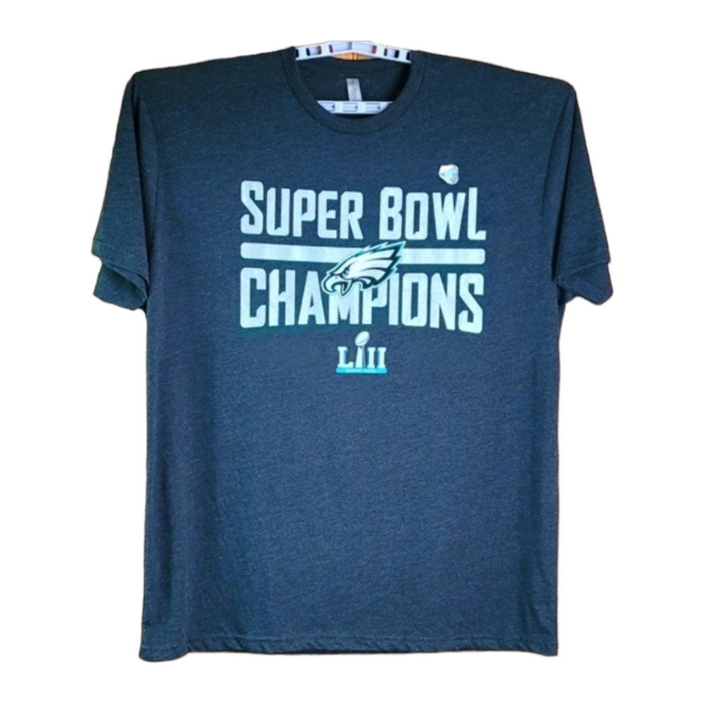Next Level Apparel Eagles Super Bowl Champions Dark Gray Short Sleeve TShirt XXL
